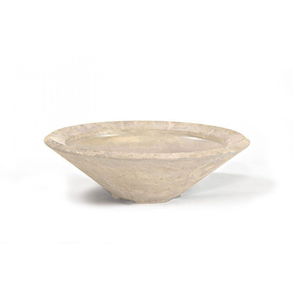 Pebble Tec 33" Cone Fire Bowl - Natural Textured - Outdoor Fire and Patio