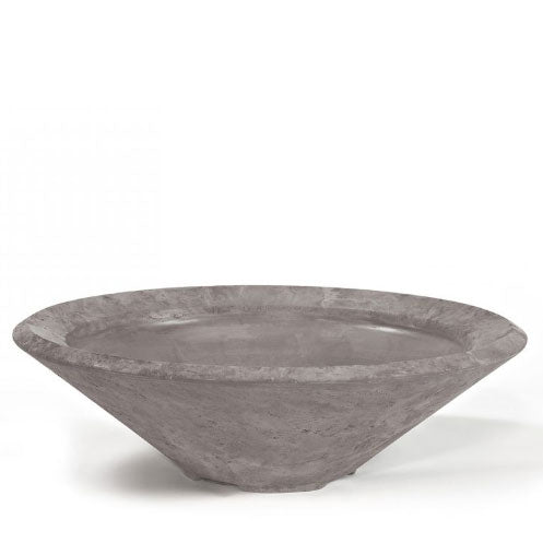 Pebble Tec 33" Cone Fire Bowl - Natural Textured - Outdoor Fire and Patio