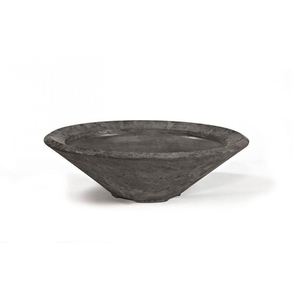 Pebble Tec 33" Cone Fire Bowl - Natural Textured - Outdoor Fire and Patio