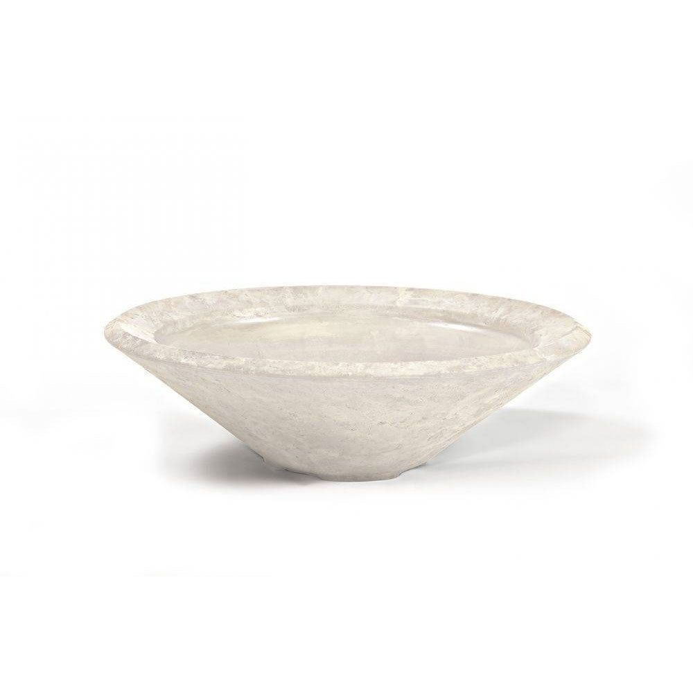 Pebble Tec 33" Cone Fire Bowl - Natural Textured - Outdoor Fire and Patio