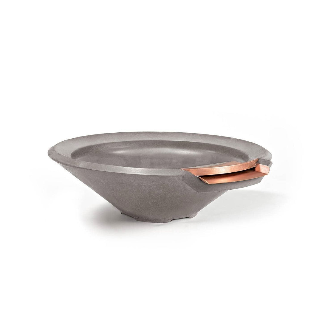 Pebble Tec 33" Cone Fire & Water Bowl - Honed Smooth - Outdoor Fire and Patio