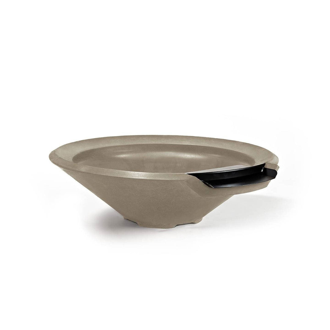 Pebble Tec 33" Cone Fire & Water Bowl - Honed Smooth - Outdoor Fire and Patio