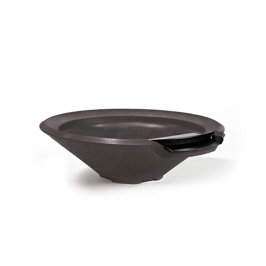 Pebble Tec 33" Cone Fire & Water Bowl - Honed Smooth - Outdoor Fire and Patio
