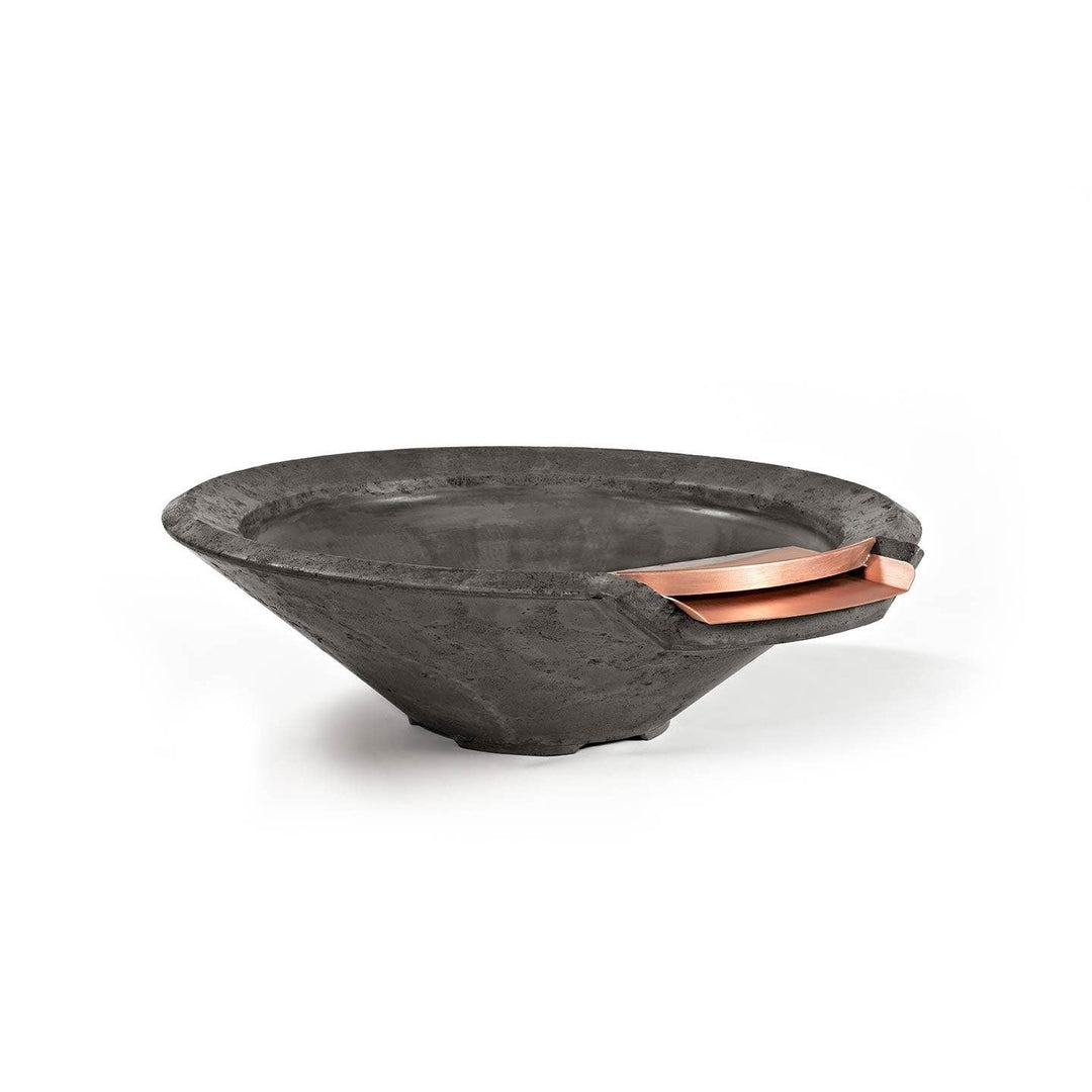Pebble Tec 33" Cone Fire & Water Bowl - Natural Textured - Outdoor Fire and Patio