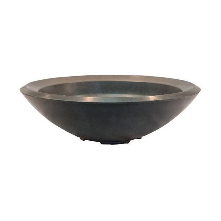 Pebble Tec 33" Round Fire Bowl - Honed Smooth - Outdoor Fire and Patio