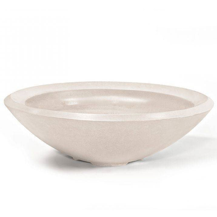 Pebble Tec 33" Round Fire Bowl - Honed Smooth - Outdoor Fire and Patio