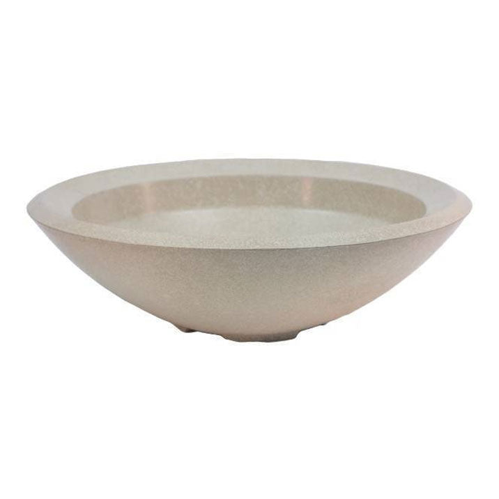 Pebble Tec 33" Round Fire Bowl - Honed Smooth - Outdoor Fire and Patio