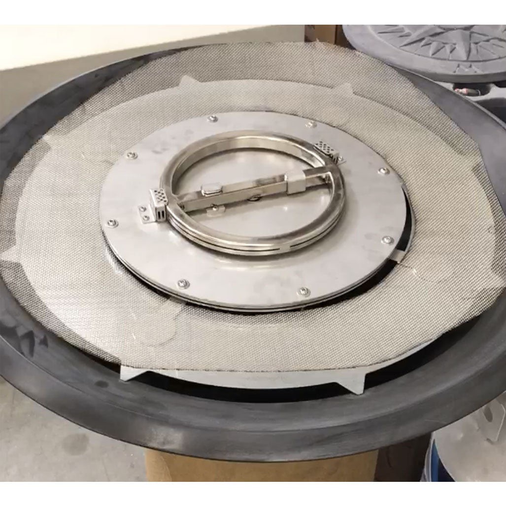 Pebble Tec 33" Round Fire Bowl - Honed Smooth - Outdoor Fire and Patio