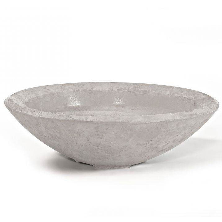 Pebble Tec 33" Round Fire Bowl - Natural Textured - Outdoor Fire and Patio