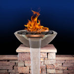 Load image into Gallery viewer, Pebble Tec 33" Round Fire &amp; Water Bowl - Honed Smooth - Outdoor Fire and Patio