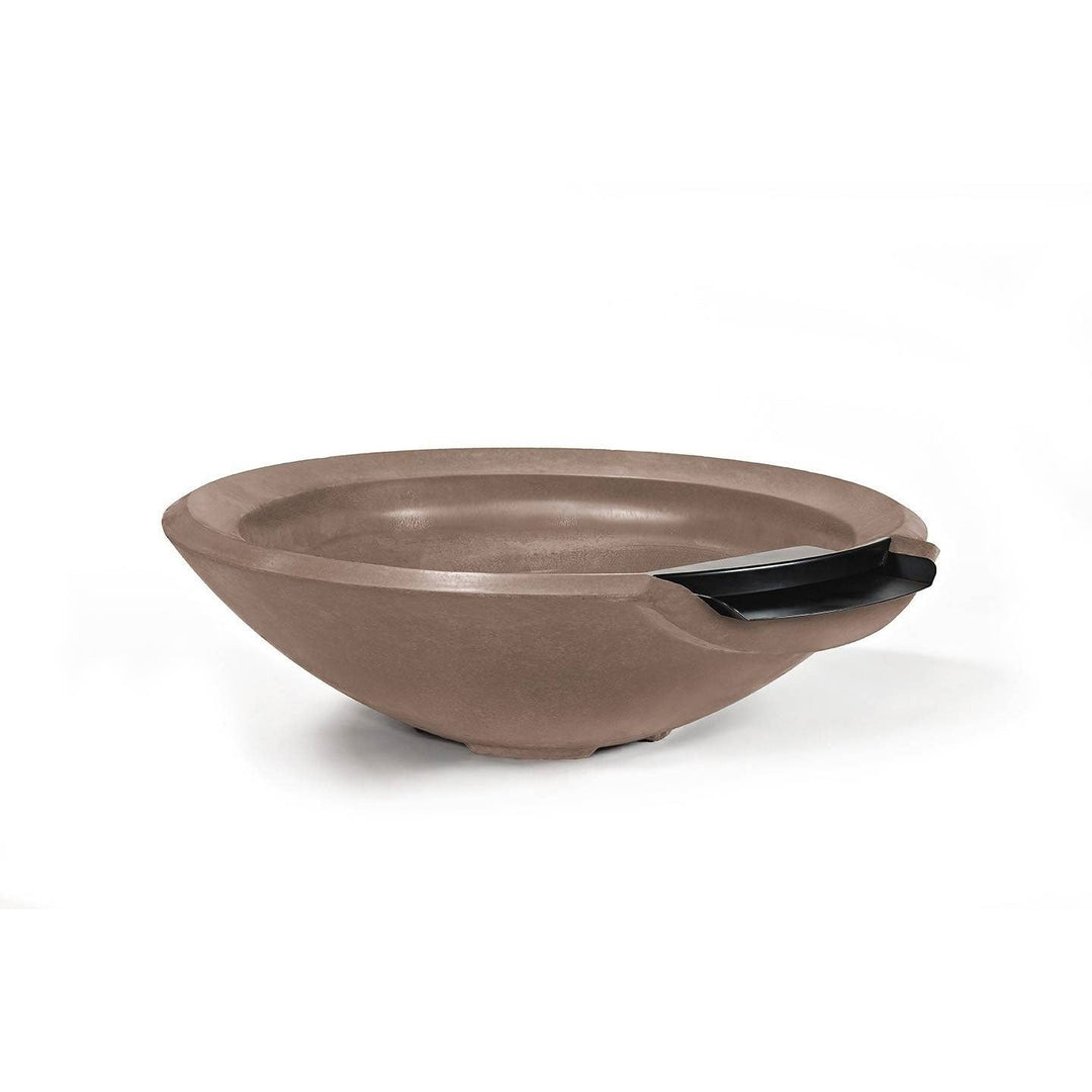 Pebble Tec 33" Round Fire & Water Bowl - Honed Smooth - Outdoor Fire and Patio