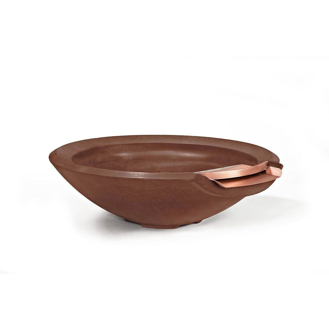 Pebble Tec 33" Round Fire & Water Bowl - Honed Smooth - Outdoor Fire and Patio