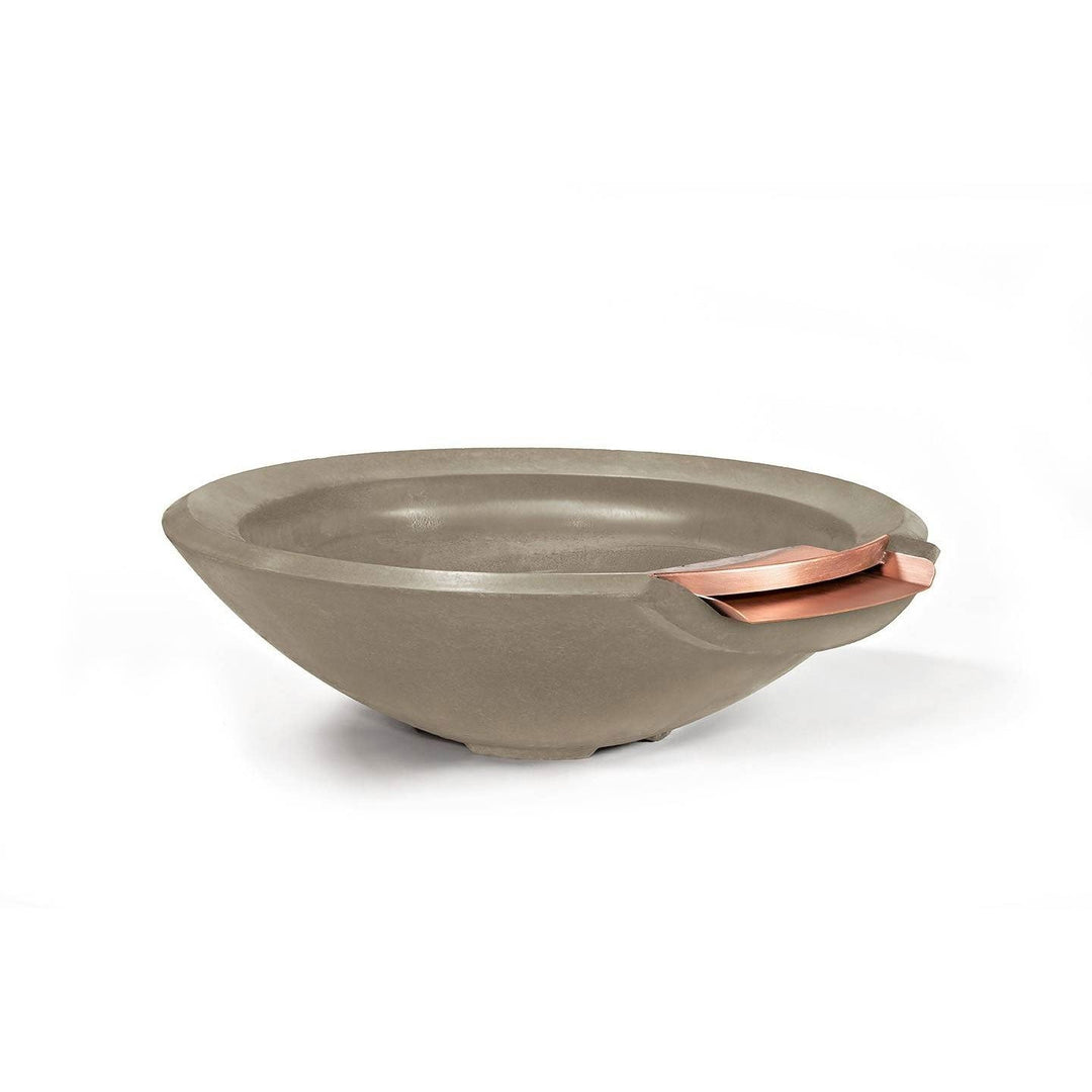 Pebble Tec 33" Round Fire & Water Bowl - Honed Smooth - Outdoor Fire and Patio