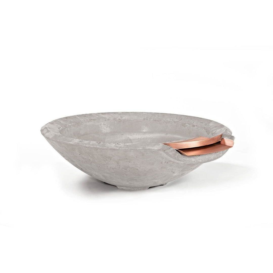 Pebble Tec 33" Round Fire & Water Bowl - Natural Textured - Outdoor Fire and Patio