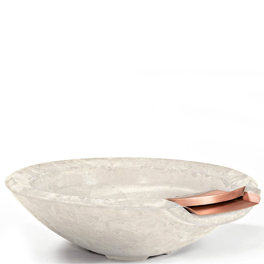 Pebble Tec 33" Round Fire & Water Bowl - Natural Textured - Outdoor Fire and Patio