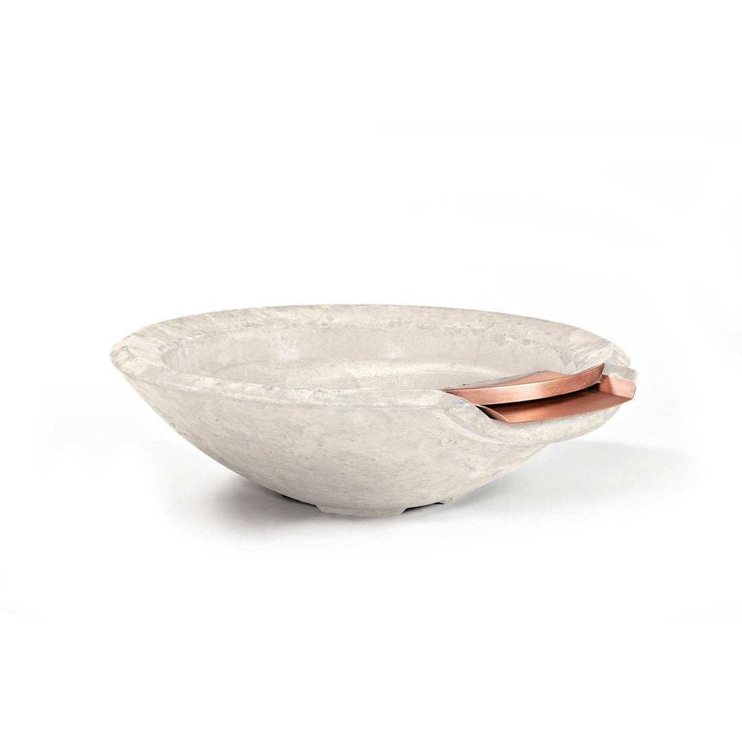 Pebble Tec 33" Round Fire & Water Bowl - Natural Textured - Outdoor Fire and Patio