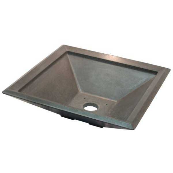 Pebble Tec 33" Square Fire Bowl - Honed Smooth - Outdoor Fire and Patio