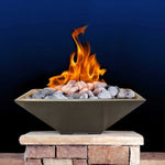 Load image into Gallery viewer, Pebble Tec 33" Square Fire Bowl - Honed Smooth - Outdoor Fire and Patio