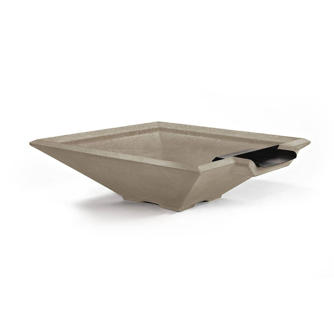 Pebble Tec 33" x 33" Fire & Water Bowl - Honed Smooth - Outdoor Fire and Patio