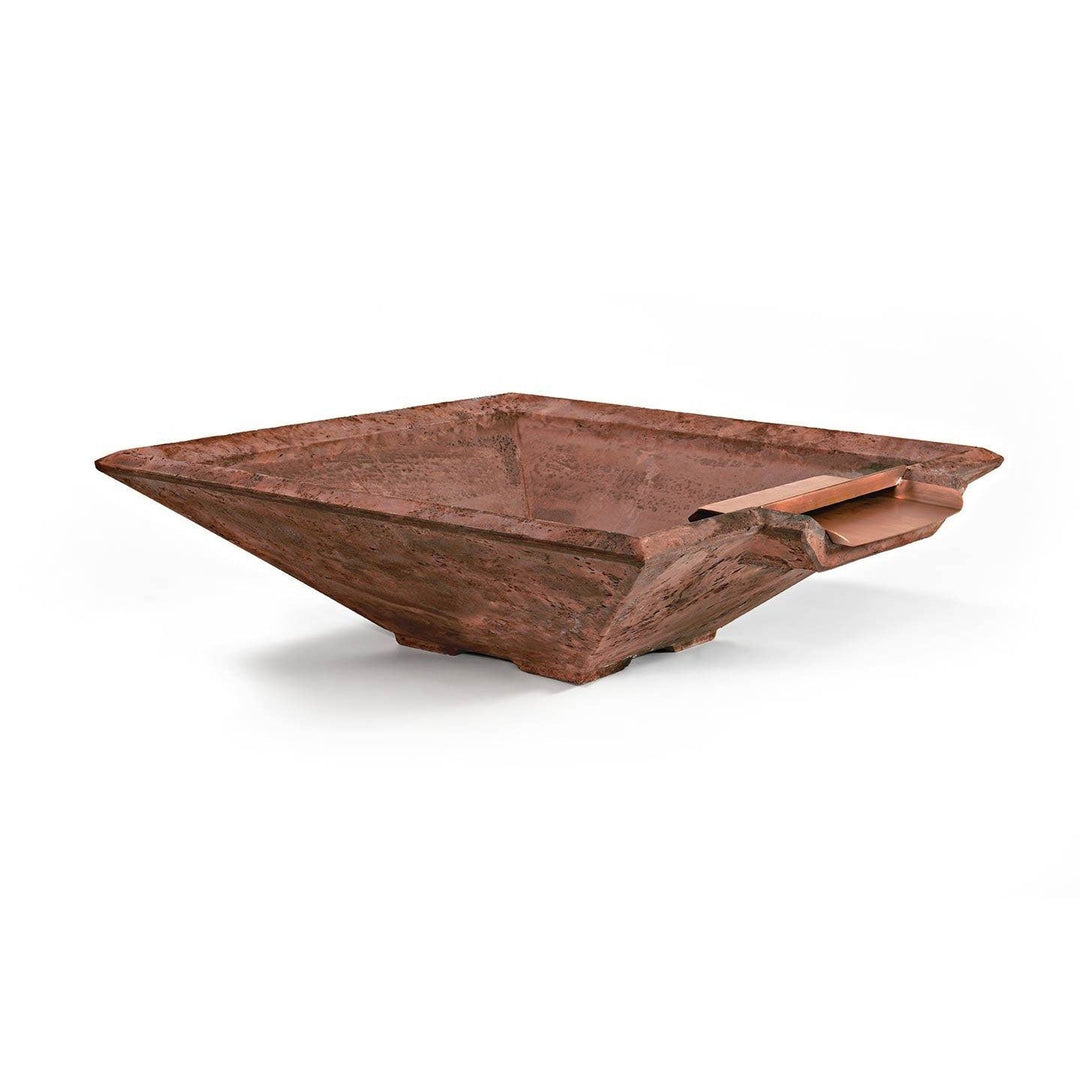 Pebble Tec 33" x 33" Fire & Water Bowl - Natural Textured - Outdoor Fire and Patio