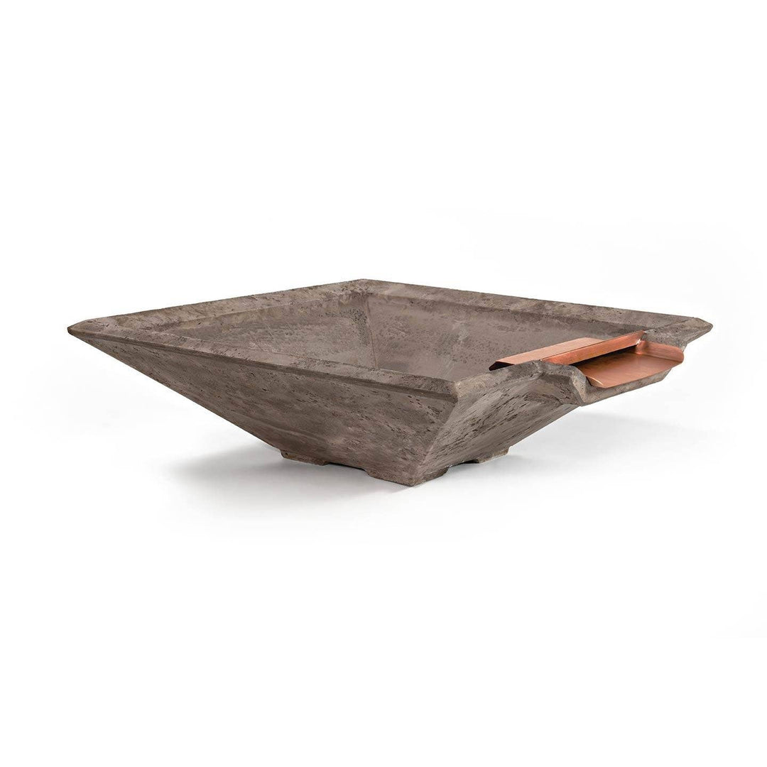 Pebble Tec 33" x 33" Fire & Water Bowl - Natural Textured - Outdoor Fire and Patio