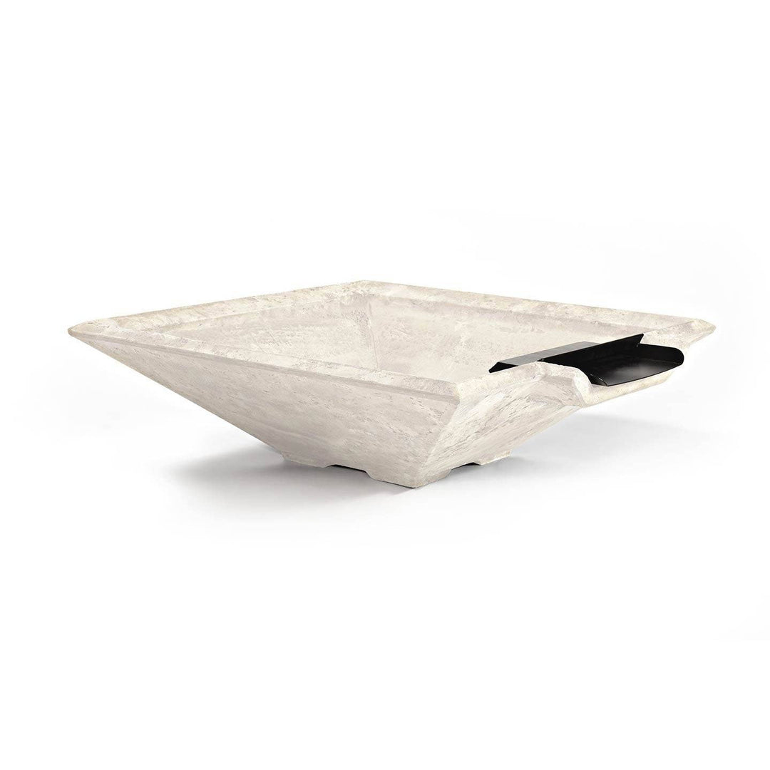 Pebble Tec 33" x 33" Fire & Water Bowl - Natural Textured - Outdoor Fire and Patio