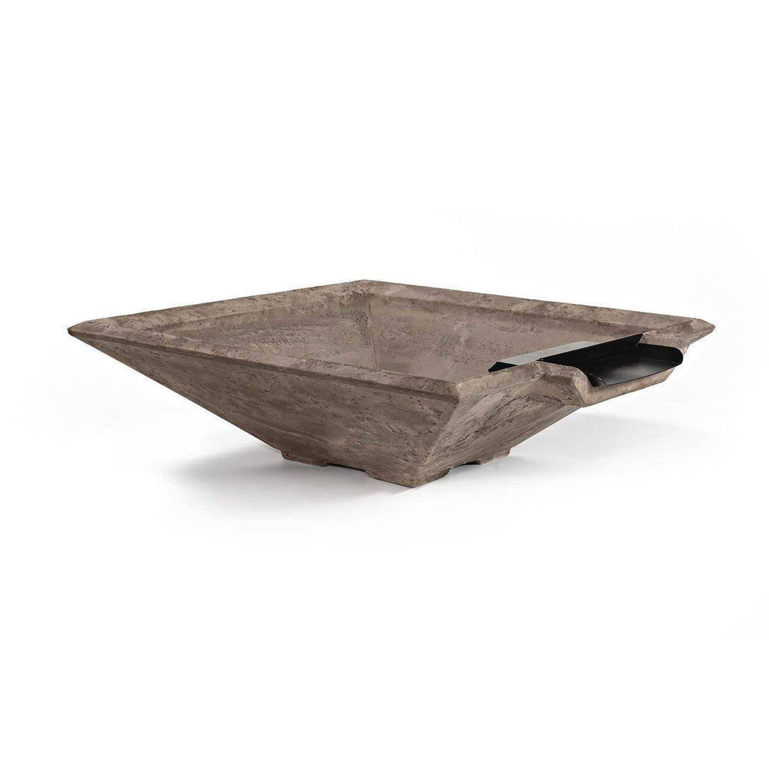 Pebble Tec 33" x 33" Fire & Water Bowl - Natural Textured - Outdoor Fire and Patio