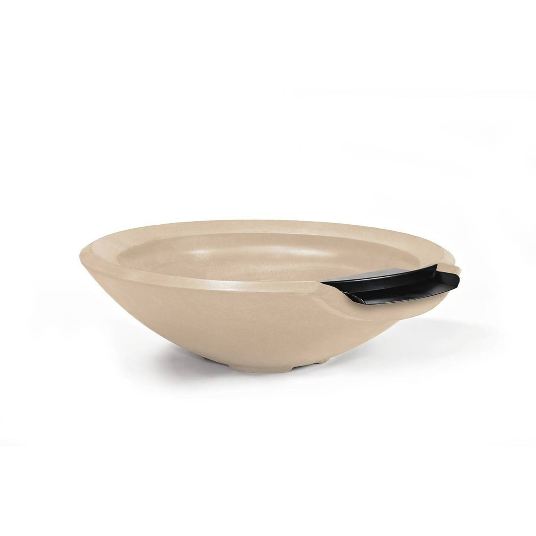 Pebble Tec 33" Round Fire & Water Bowl - Honed Smooth