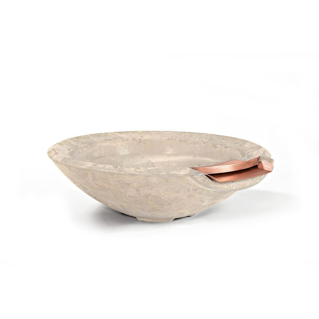 Pebble Tec 33" Round Fire & Water Bowl - Natural Textured