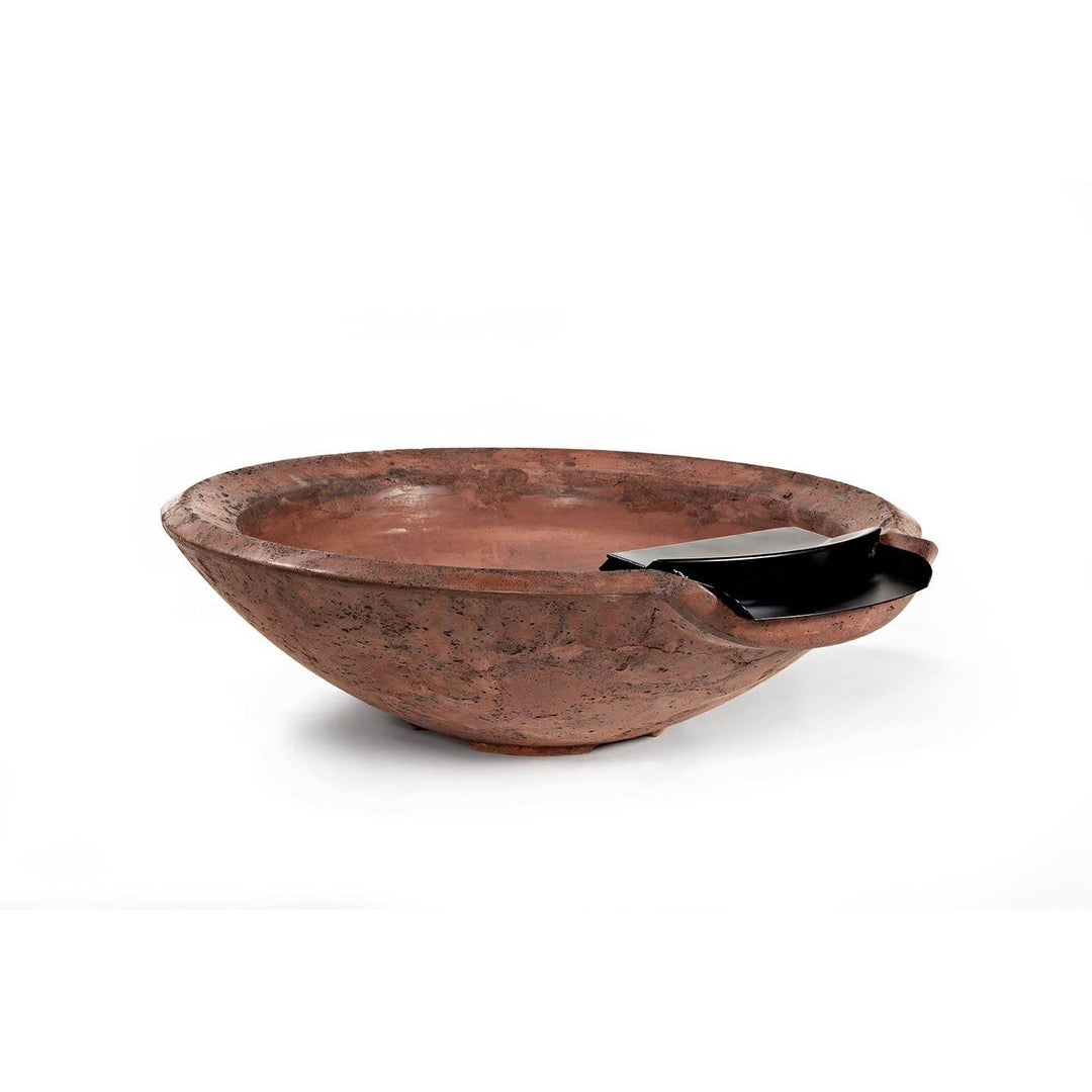 Pebble Tec 33" Round Fire & Water Bowl - Natural Textured
