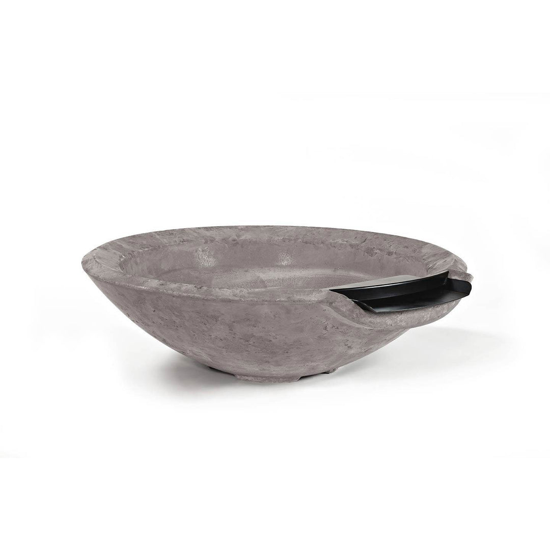 Pebble Tec 33" Round Fire & Water Bowl - Natural Textured