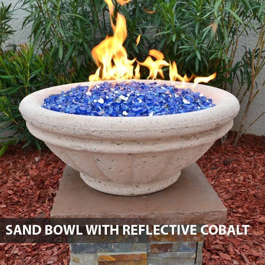 Pool Fire Bowl Concrete Tuscany with Scupper - Outdoor Fire and Patio