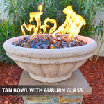 Load image into Gallery viewer, Pool Fire Bowl Concrete Tuscany with Scupper - Outdoor Fire and Patio