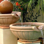 Load image into Gallery viewer, Pool Fire Bowl Concrete Tuscany with Scupper - Outdoor Fire and Patio