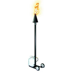 Load image into Gallery viewer, Portable Black Cone Gas Tiki Torch - Outdoor Fire and Patio