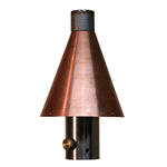 Load image into Gallery viewer, Portable Copper Cone Gas Tiki Torch - Outdoor Fire and Patio
