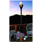 Load image into Gallery viewer, Portable Fin Style Gas Tiki Torch - Outdoor Fire and Patio