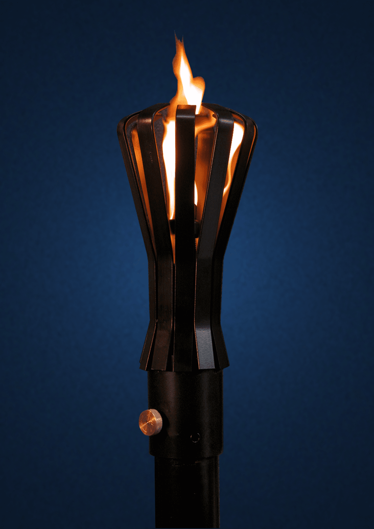 Portable Finger Style Gas Tiki Torch - Outdoor Fire and Patio