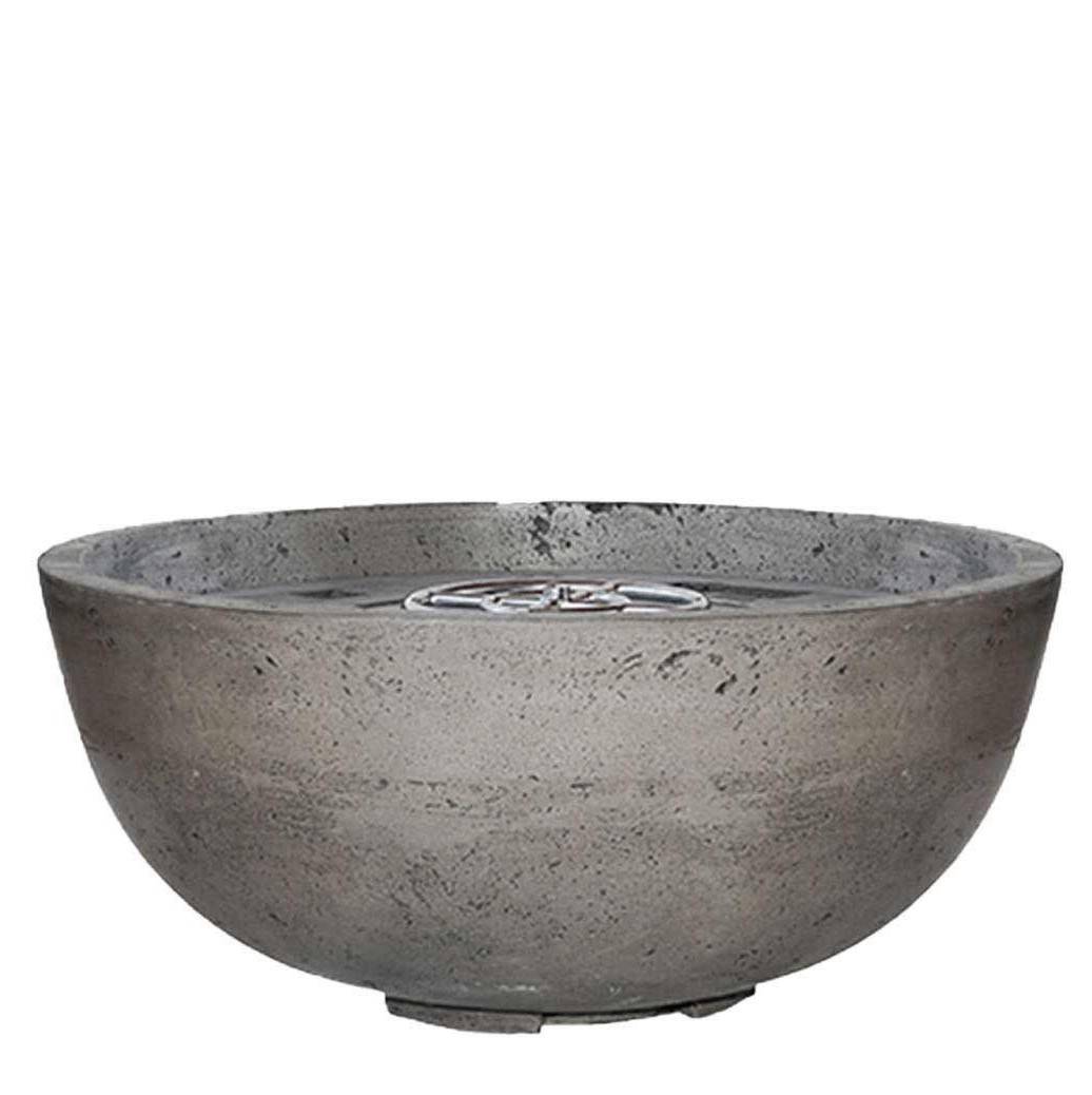 Prism Hardscapes Moderno 1 | 39" Concrete Fire Bowl - Outdoor Fire and Patio