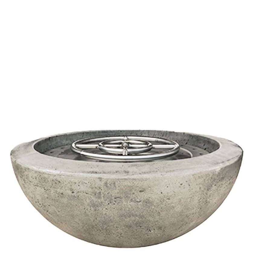 Prism Hardscapes Moderno 2 | 29" Concrete Fire Bowl - Outdoor Fire and Patio
