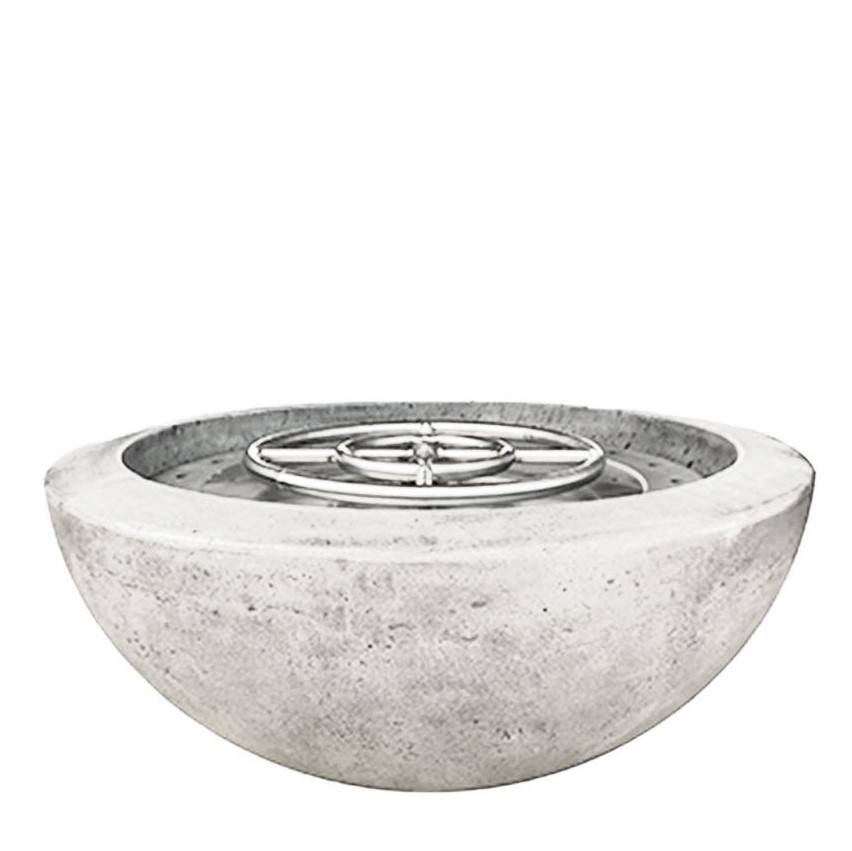 Prism Hardscapes Moderno 2 | 29" Concrete Fire Bowl - Outdoor Fire and Patio