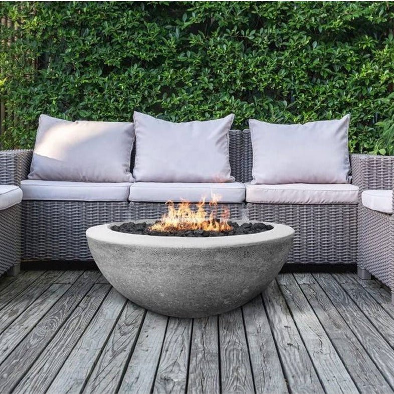 Prism Hardscapes Moderno 2 | 29" Concrete Fire Bowl - Outdoor Fire and Patio
