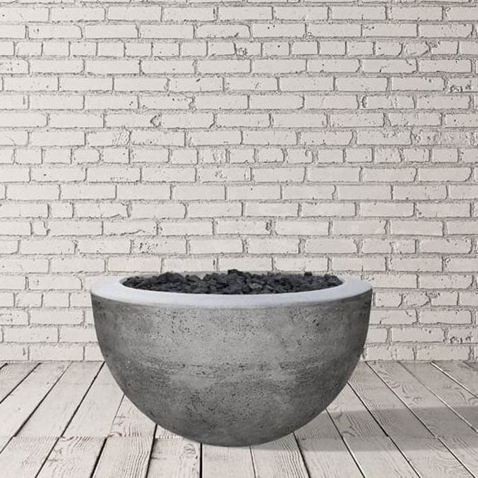 Prism Hardscapes Moderno 3 | 30" Concrete Fire Bowl - Outdoor Fire and Patio