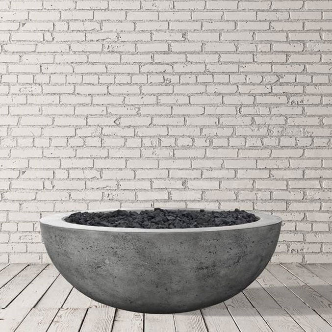 Prism Hardscapes Moderno 4 | 48" Concrete Fire Bowl - Outdoor Fire and Patio