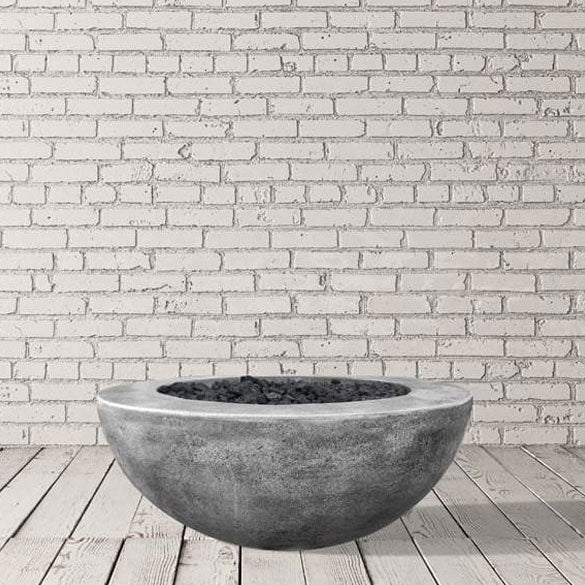Prism Hardscapes Moderno 5 | 36" Concrete Fire Bowl - Outdoor Fire and Patio