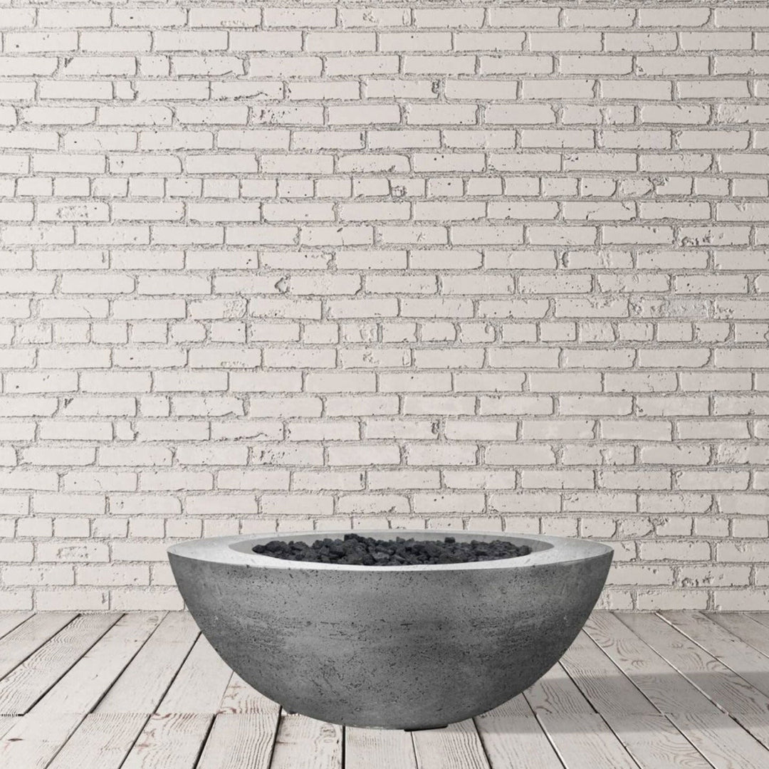 Prism Hardscapes Moderno 6 | 39" Concrete Fire Bowl - Outdoor Fire and Patio