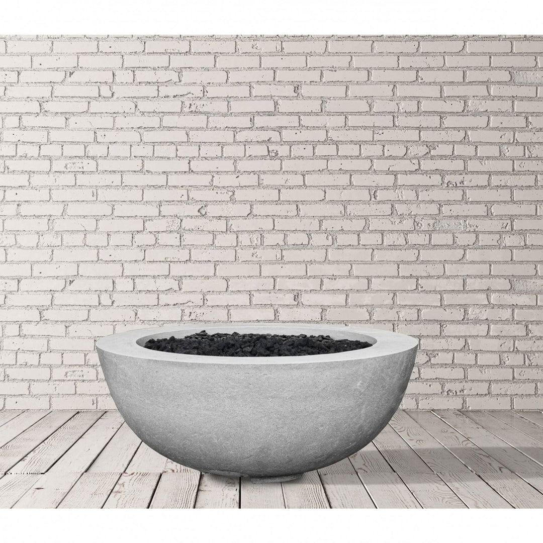Prism Hardscapes Moderno 8 | 39" Concrete Fire Bowl - Outdoor Fire and Patio