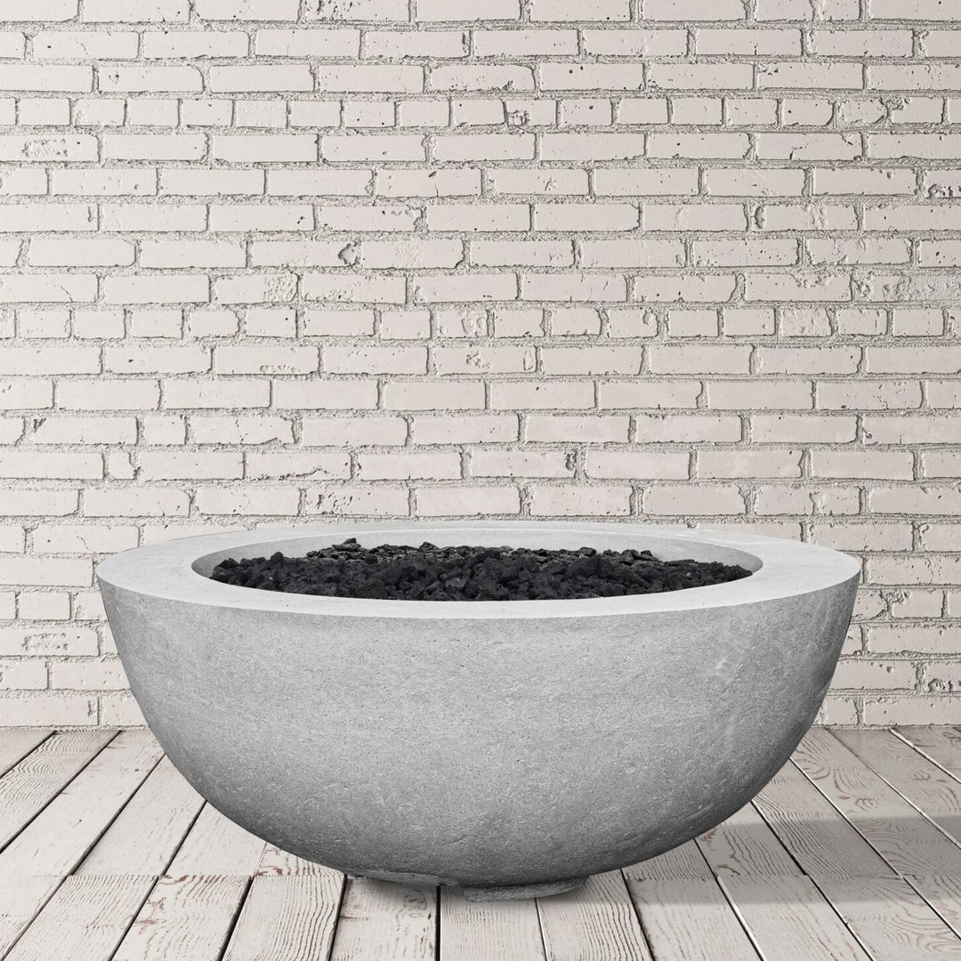 Prism Hardscapes Moderno 8 | 39" Concrete Fire Bowl - Outdoor Fire and Patio