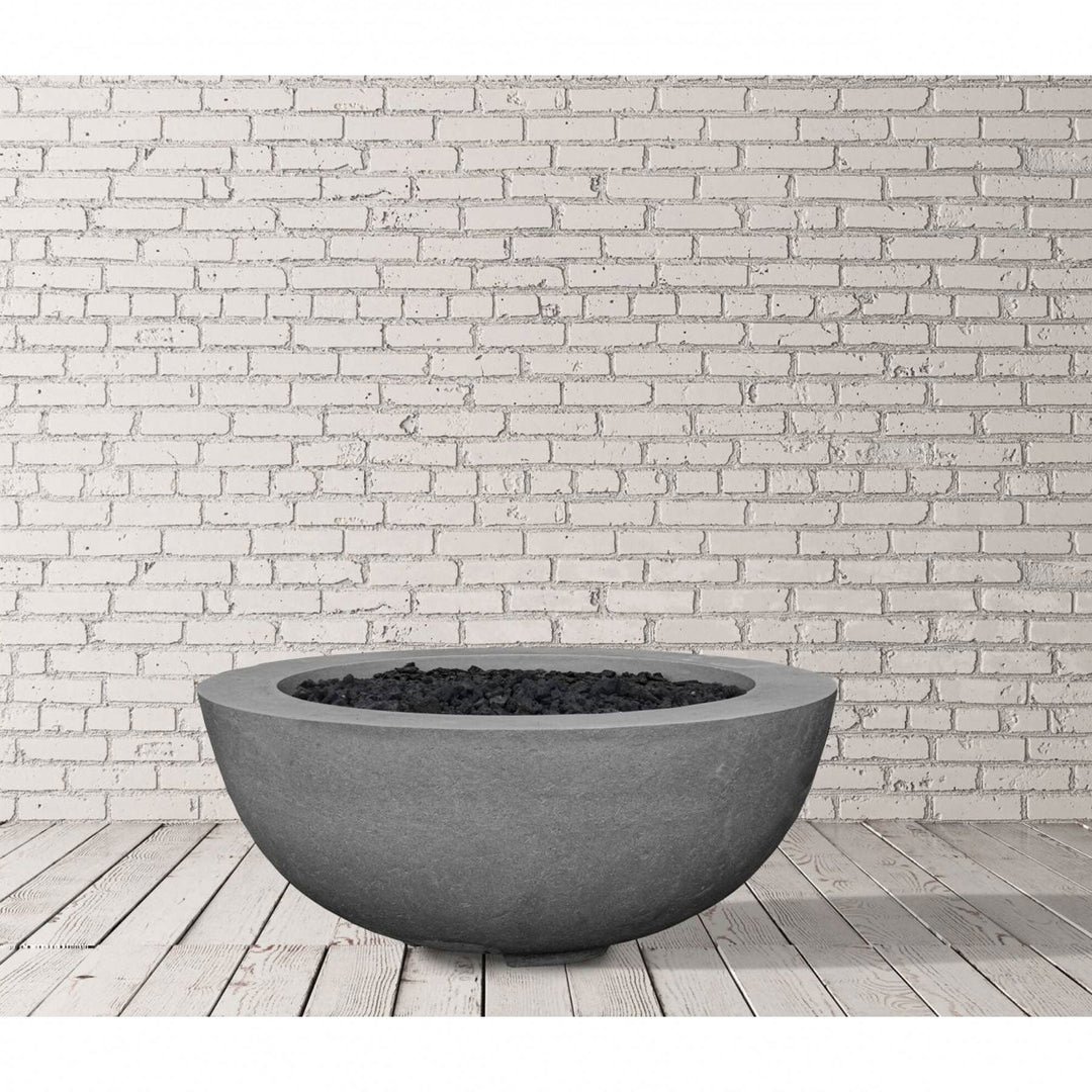 Prism Hardscapes Moderno 8 | 39" Concrete Fire Bowl - Outdoor Fire and Patio