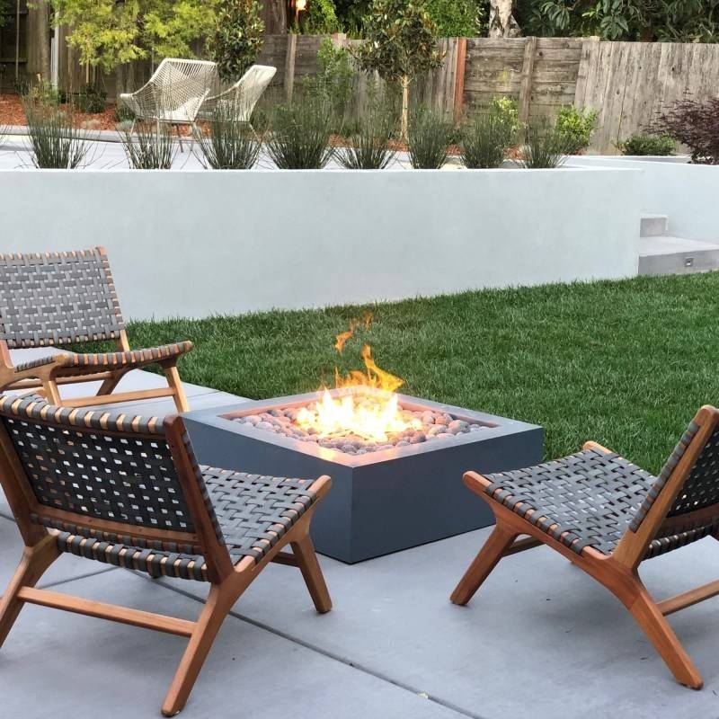 Quad Square Fire Pit Table - Outdoor Fire and Patio